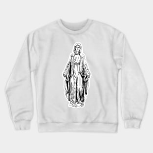 Madonna Lady Of Grace Design Crewneck Sweatshirt
